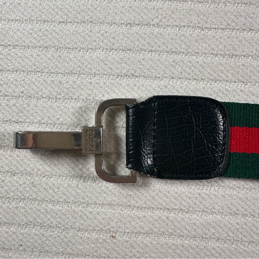 Gucci Black Canvas Hobo with Red and Green Web Stripe - Picture 2 of 16